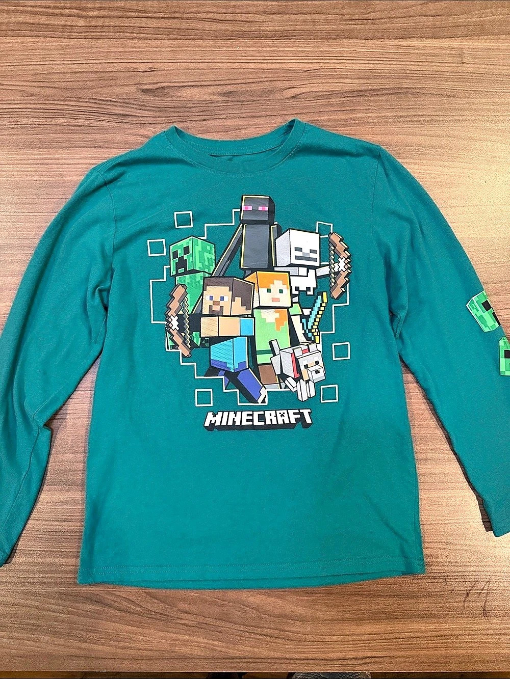 Mojang Minecraft Boys XL Long Sleeve Shirt